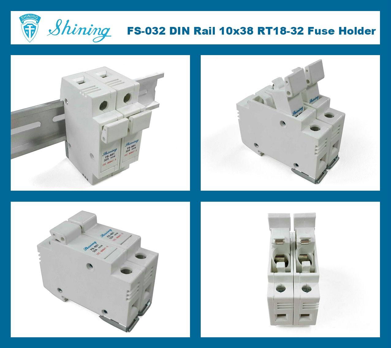 FS-032 10X38 32A RT18-32 Fuse Holder 