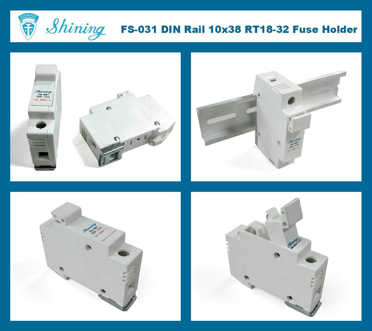  FS-031 10x38 32A RT18-32 Fuse Holder