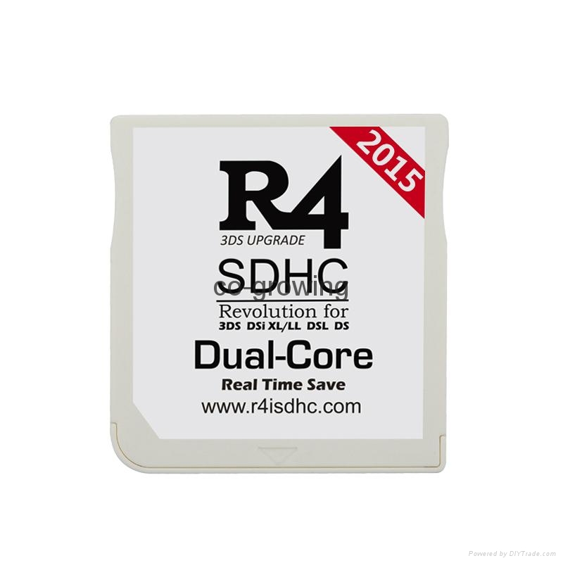 2015 white R4i SDHC R4iSDHC DUALCORE flash cards cartridge for 3DS XL