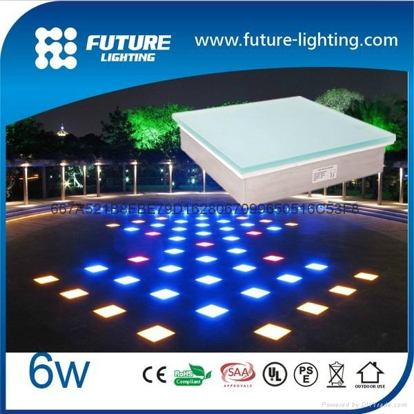 500X500 RGB color changing led floor tile light outdoor LED lighting