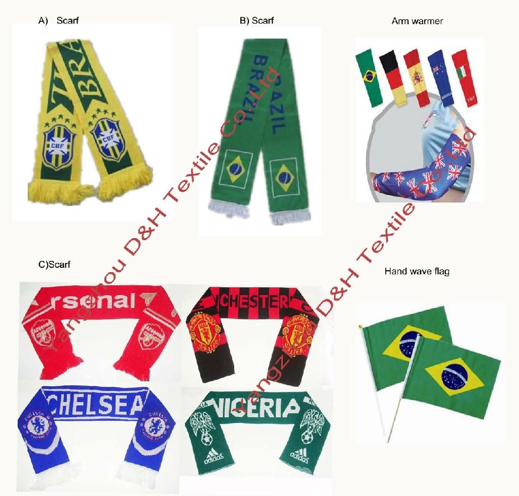 Brazil Football Fans Scarf/Soccer Accessories/Fans Scarf DHFA2145 Dimond (China