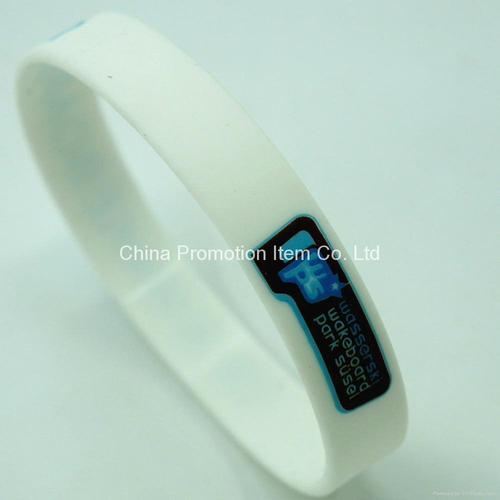 White Silicone Bracelet 40