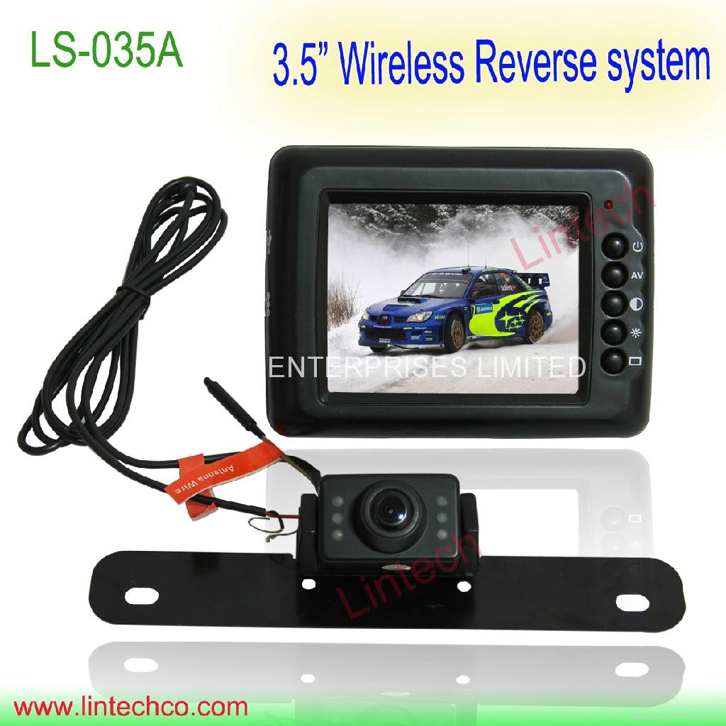 3.5 inch wireless Easy to install Car Security Backup Camera System LS