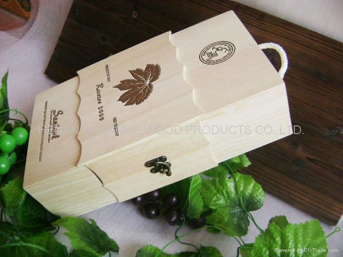 Blank 1 Bottle Wooden Wine Boxes, Sliding Lid 1