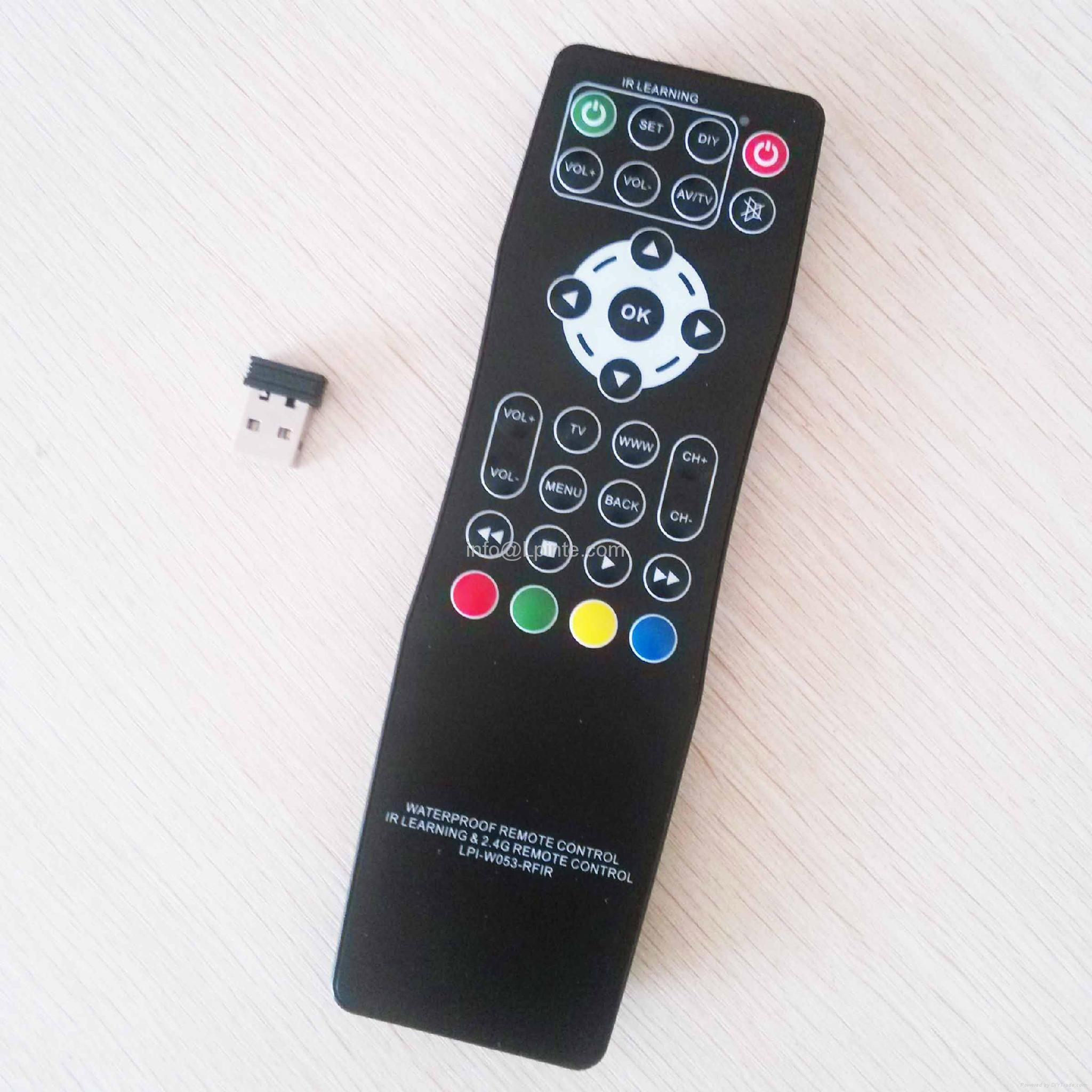 Android box remote control and tv 2.4G learning google tv box RF