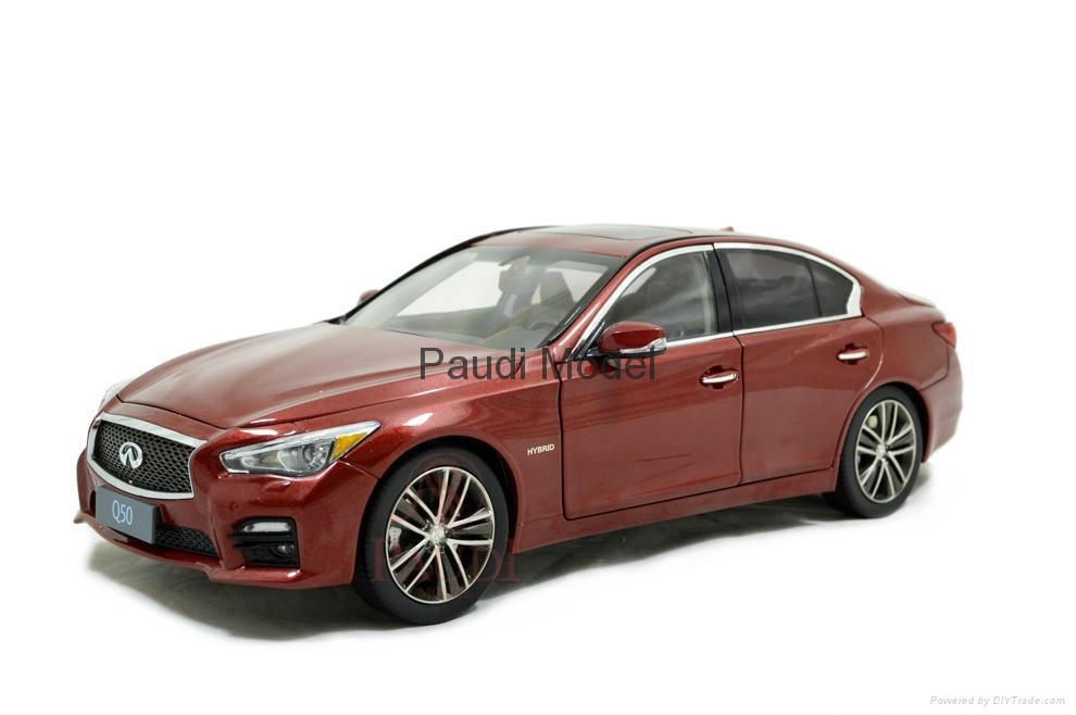 Paudi Model Car 1:18 Infiniti Q50 2015 Toy Car Mini Sedan ...