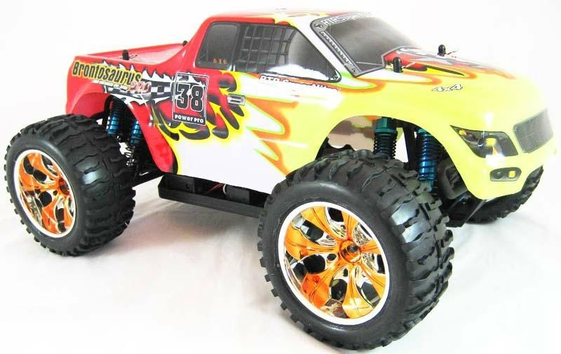 HSP 1/10th Brontosaurus Brushless RC Monster Truck with li-po battery - 94111PRO - chigift