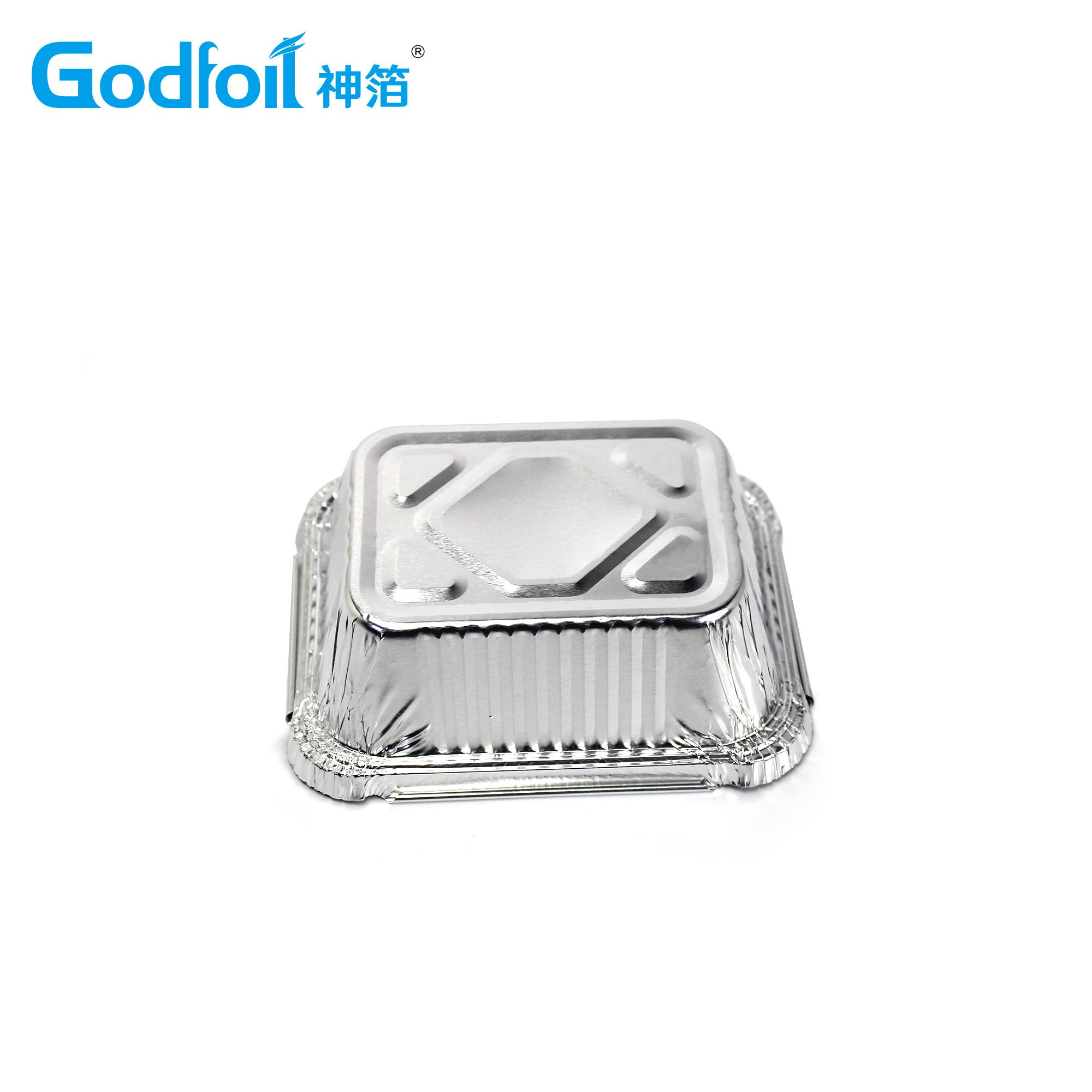 Takeaway Disposable Cake Oven Safe Aluminum Foil Hot Food Container Sizes 250ML GodFoil