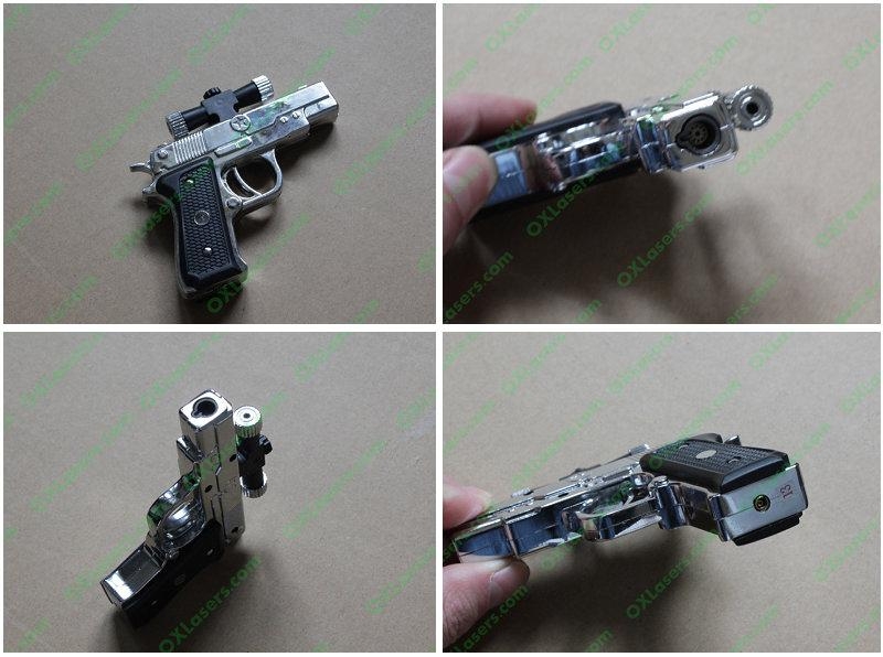 New Gun lighter laser ( Cigar lighter +5mw red laser pointer) free