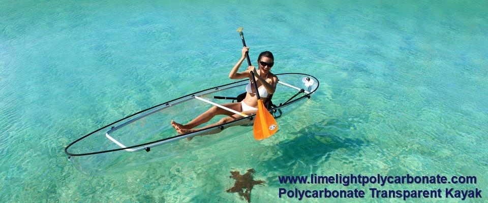 polycarbonate kayak, transparent kayak canoe, PC kayak, PC canoe,