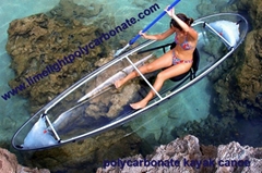  kayak canoe polycarbonate transparent kayak canoe PC clear kayak