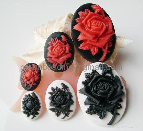 resin cameo in various colors and sizes 2