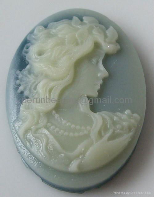 resin cameo in various colors and sizes 3