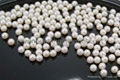 AAA white round freshwater pearl, small