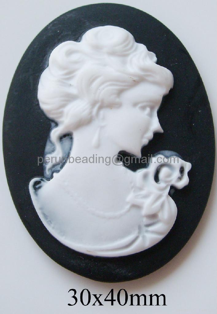 resin cameo in various colors and sizes 4