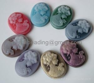 resin cameo in various colors and sizes 5