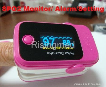 Color OLED Fingertip Pulse Oximeter SPO2 Monitor