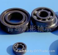 Hybrid construction ceramic ball bearing