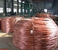 Low-oxygen copper rod