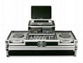 coffin dj flight case with computer stands (pioneer 2 cdj 1000&1 djm 800) 1