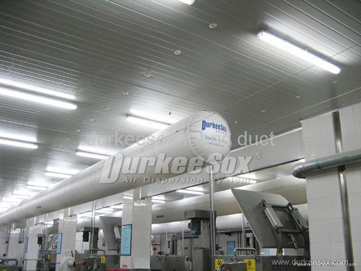 DurkeeSox fabric air ducting is superstar in Gymnasium
