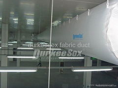 What is the PAD of textile ducting system?