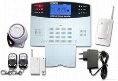 GSM home alarm system with LCD screen