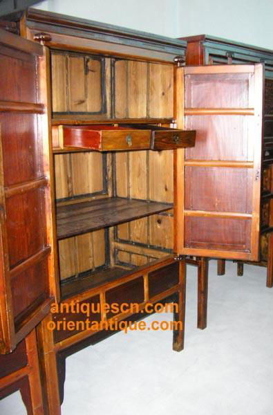 Chinese Antique Rose Wood Sa Cabinet 2