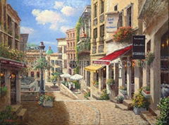 Cityscape Oil painting