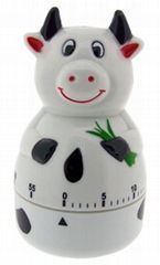 dairy cattle shaped timer