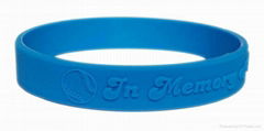 silicon(embossed )wristband