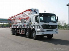 Truck-mounted concrete pump  37 M