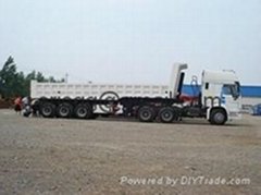 howo tractor and back dump  trailer 60T