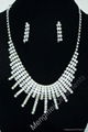 bridal rhinestone necklace set 3