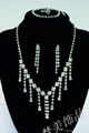 bridal rhinestone necklace set 5