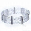 4 strand crystal beaded jewelry bracelet 3