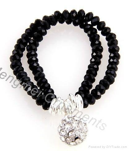 4 strand crystal beaded jewelry bracelet 5