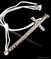 adjustable cord crystal cross bracelet 2012 newest style 1