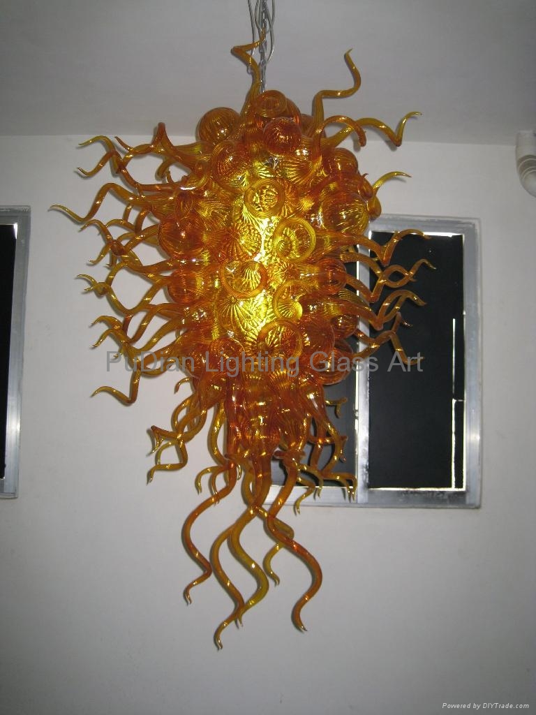 Art Glass Chandelier PD3004 PuDian (China Manufacturer) Interior