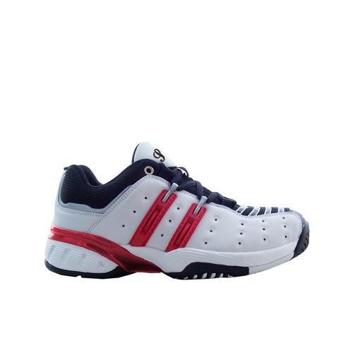 Sports shoes with PU upper in WHITE/RED/BLK