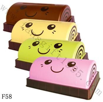 cake roll tissue box   F58