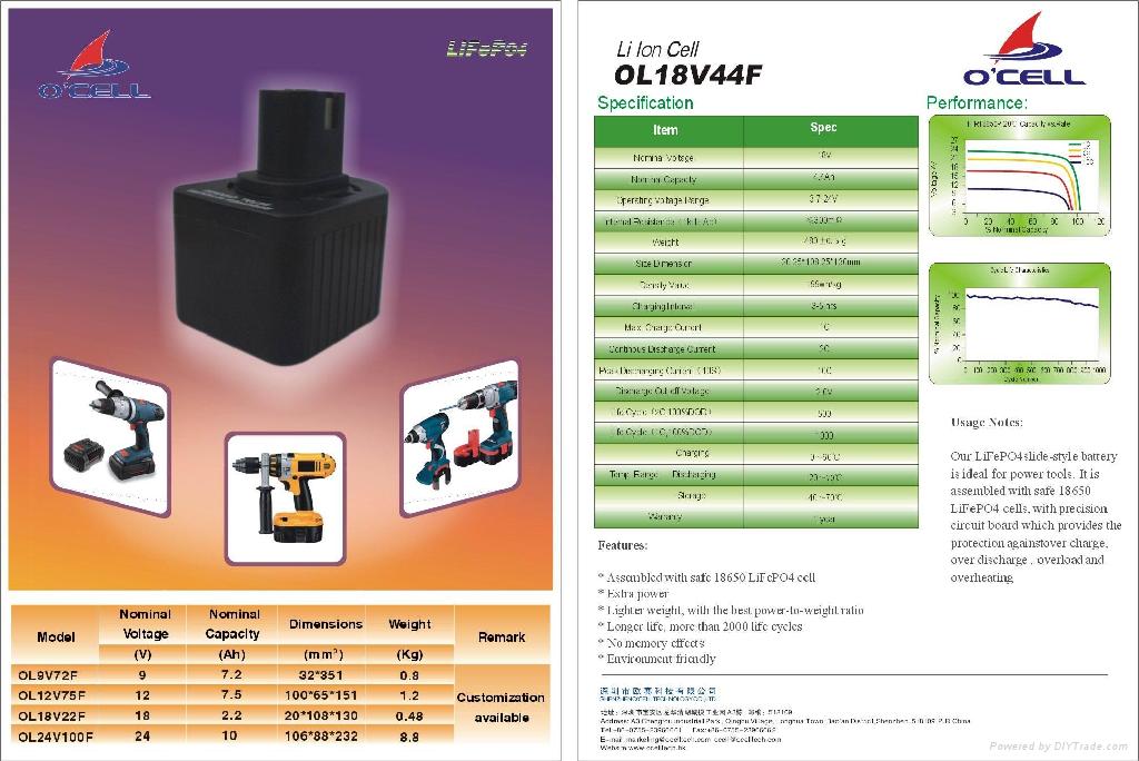 LiFePO4 Battery for Electric Tools  4