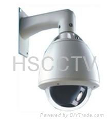 1080P 30fps Full D1 10X PTZ High speed dome IP camera