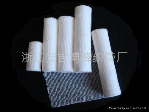 纱布织边绷带