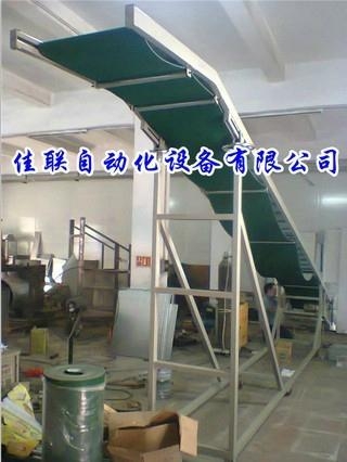 二樓上貨下貨爬坡輸送線