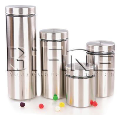 4PC Glass Canister Set 2