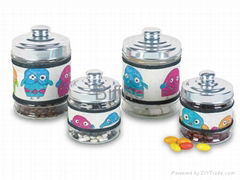56323: 4pc Glass Canister Set
