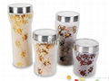 56349: 4pc Glass Canister Set 1