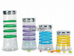 56373: 4pc Glass Canister Set