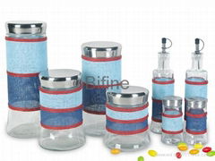 56297: 8pc Glass Kitchenware set